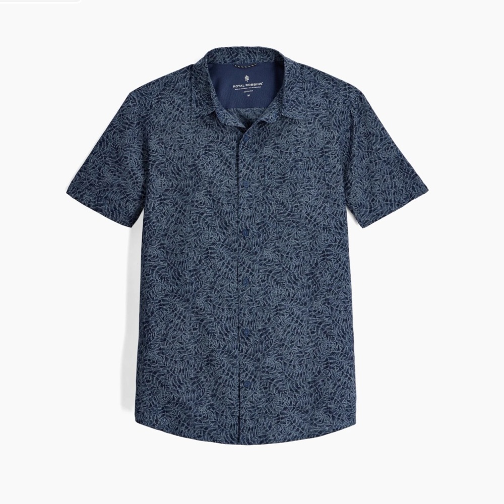 NWT ROYAL ROBBINS MEN'S SHORT SLEEVE COLLARED SHIRT XXL